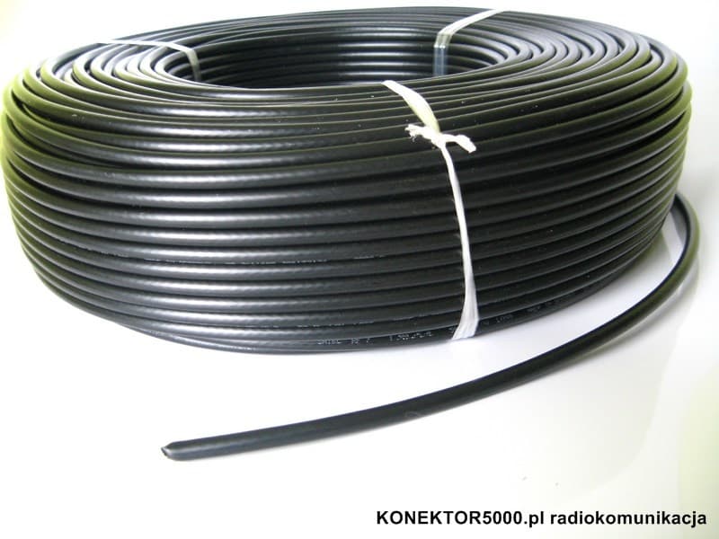 Kabel niskostratny RF-7 SATEC GERMANY 20m + zalutowane wtyki złocone N (okablowanie RF7 do HF/CB/VHF/UHF/skanery)