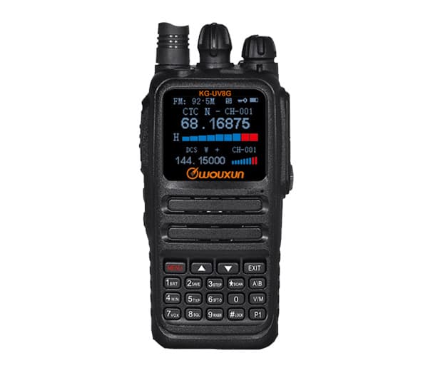 WOUXUN KG-UV8G radiotelefon ręczny 10W 66-88MHz / 136-174MHz (pasma 4m 70MHz / 2m 144MHz)