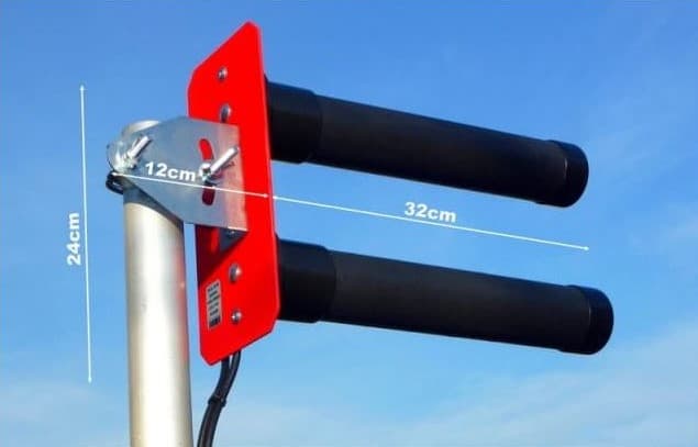 Podwójna antena LTE H4G MIMO 2x15dBi kabel 2x10m SMA kierunkowa LTE 4G 3G GSM (1.8-2.2GHz)
