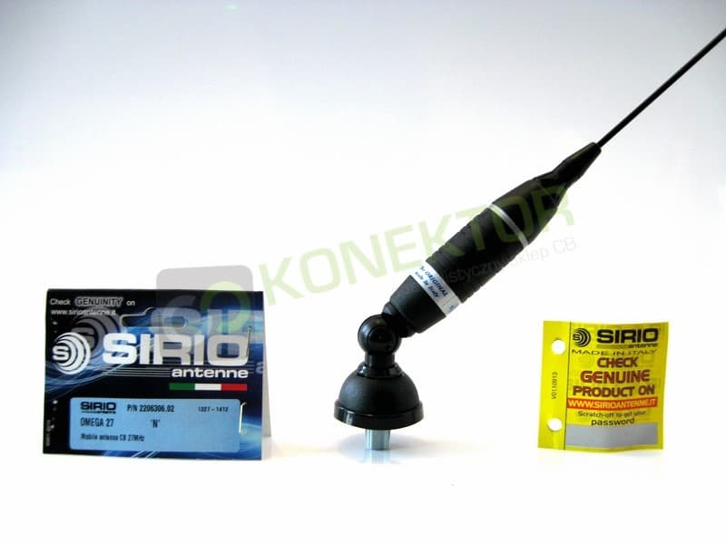 SIRIO OMEGA 27 Antena CB montażowa 95cm kabel 4m (czarna)