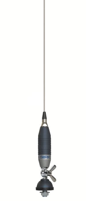 SIRIO SUPER 9 Blue Line Antena CB montażowa 155cm kabel 4m (wersja motyl + śruba przeciwkradzieżowa)