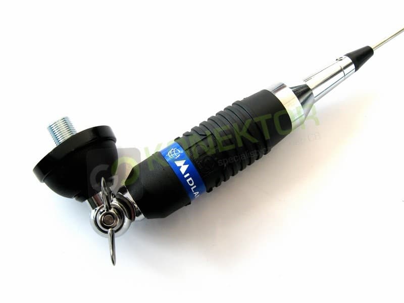 Midland Alan 9 Plus (z motylkiem) Antena CB montażowa 155cm kabel 4m
