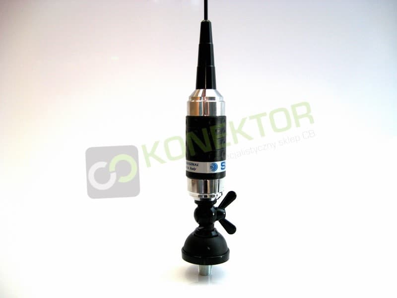 Sirio Carbonium 27 Black Antena CB 113cm kabel 4m + UCHWYT RELINGOWY BRV-3