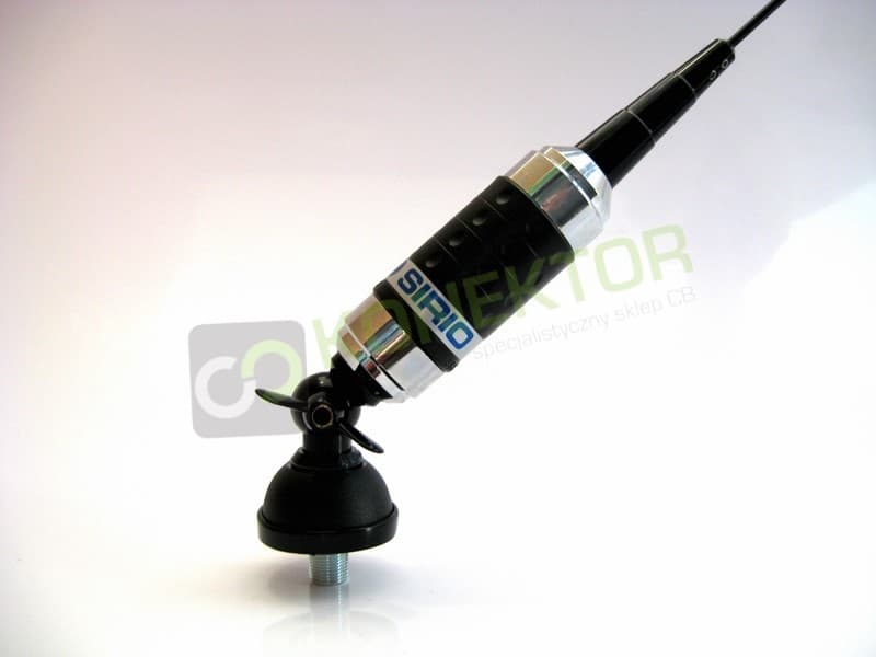 Sirio Carbonium 27 Black Antena CB 113cm kabel 4m + UCHWYT KLAPOWY SF-40
