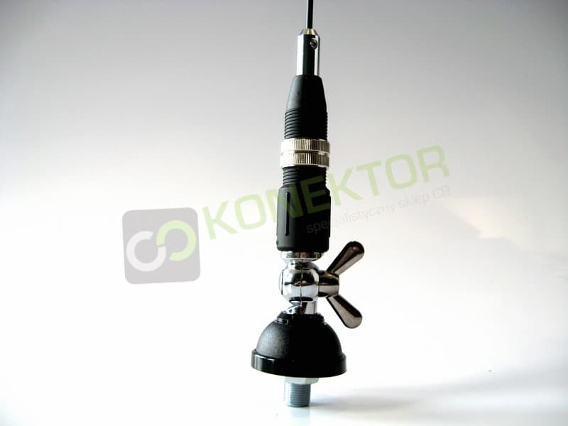 SIRIO MINI SNAKE 27 Antena CB montażowa (do montażu) 69cm kabel 4m + uchwyt relingowy BRV-3