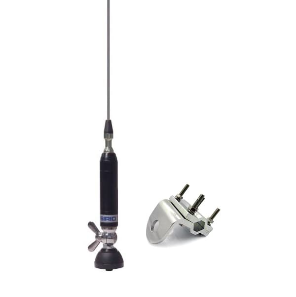 SIRIO TITANIUM 1000 (TITANIUM1000) Antena CB 98cm kabel 4m + UCHWYT RELINGOWY BRV-3