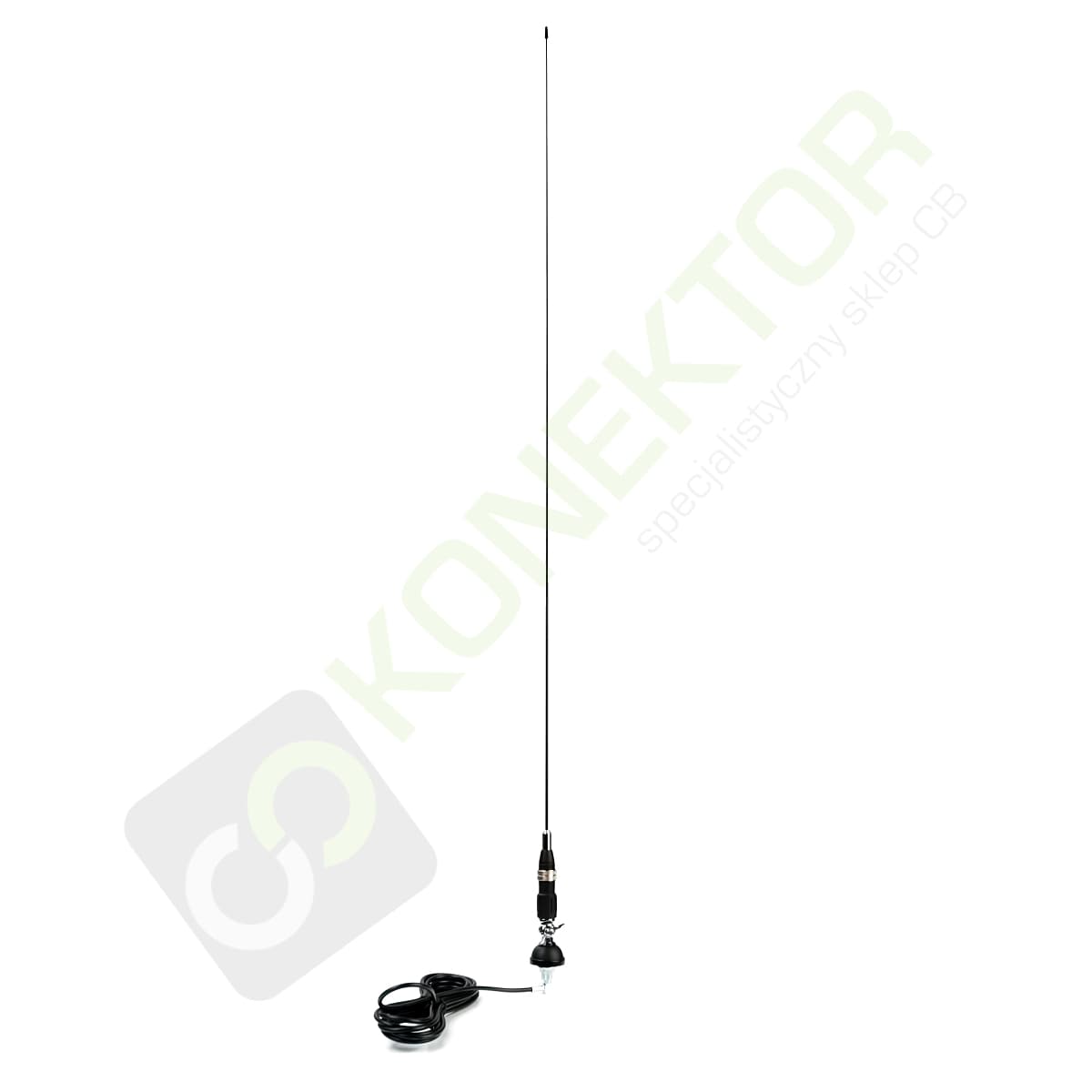 SIRIO SNAKE 27 Antena CB montażowa 115cm kabel 4m + UCHWYT KLAPOWY PRESIDENT KF-150