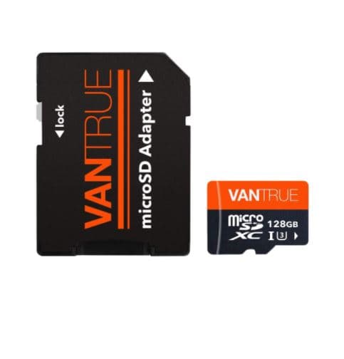 Oryginalna karta pamięci VANTRUE micro SD XC 128GB, przeznaczona do kamer np. samochodowych, monitoringu, GoPro, drona