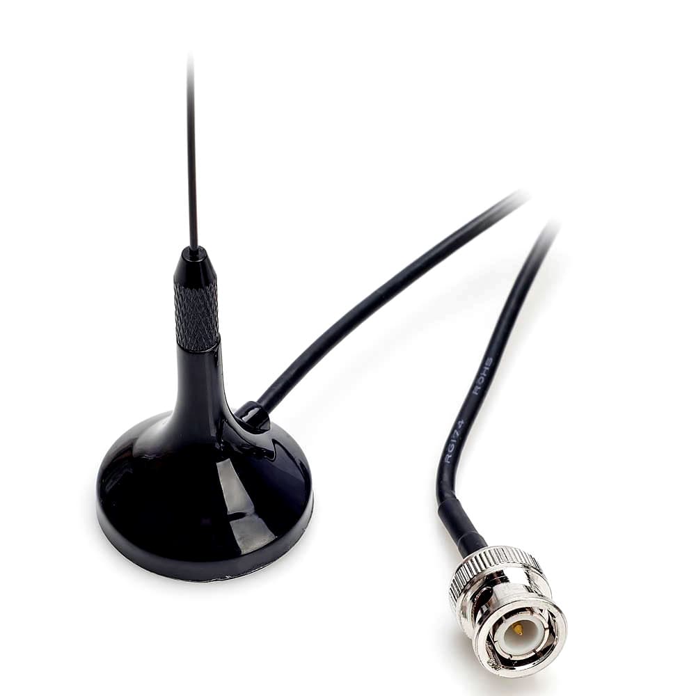 Nagoya UT-109A dyskretna antena samochodowa 59cm na pasma lotnicze TX/RX 118 136/225 400MHz do skanera, radia airband (wtyk BNC)