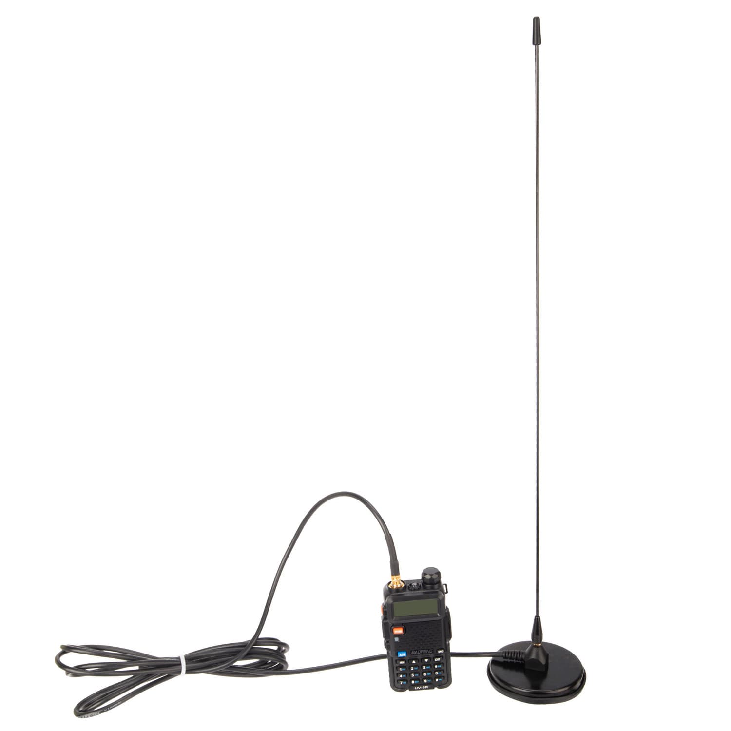 NAGOYA UT-308 SMA-F 55cm dyskretna antena samochodowa VHF/UHF, PMR do duobandera, skanera (np. Baofeng UV-5R, UV-82, T-57) mocny magnes