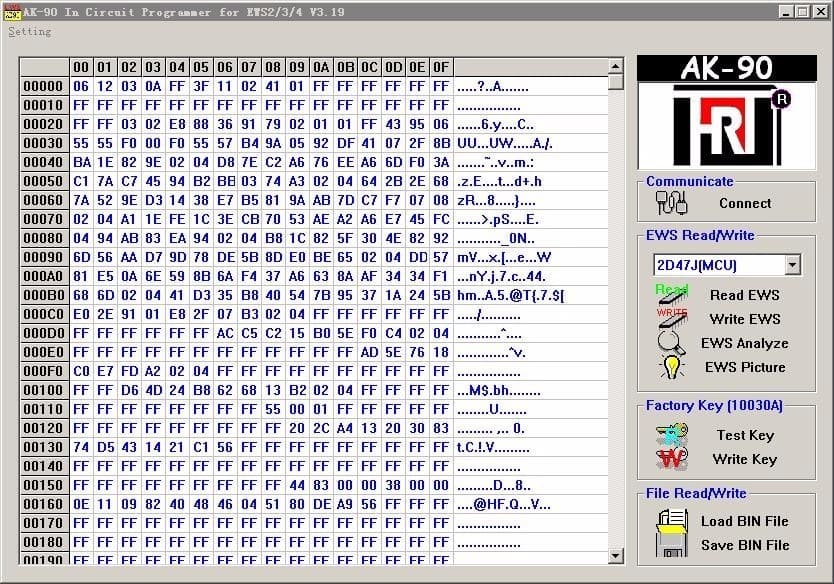 Programator kluczy BMW AK90+ CAS EWS2 EWS3 EWS4 roczniki 1995-2009