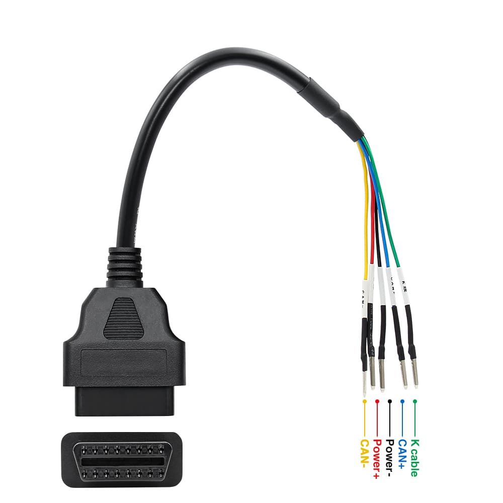 Adapter OBD-2 16-pin K+CAN 5 żył do wszystkich motocykli, skuterów itp. (uniwersalny)