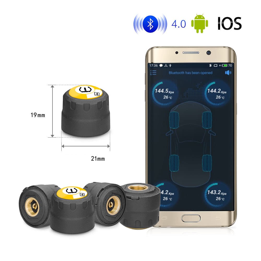 Czujniki ciśnienia opon do samochodu V11 BLE TPMS bluetooth - do aplikacji TPMS II Android / iOS