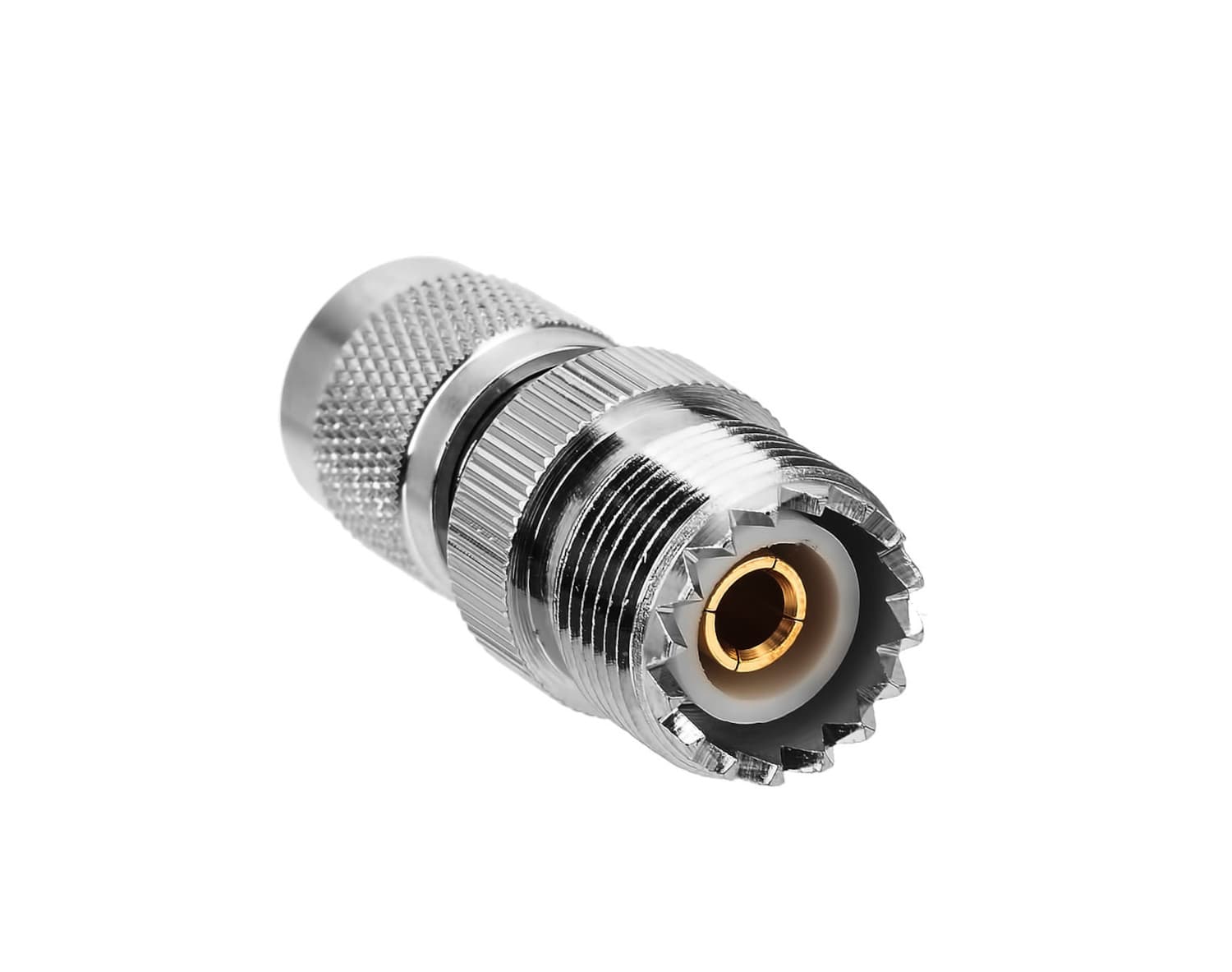 Przejściówka adapter TNC/UHF wtyk TNC/gniazdo UHF SO-239 (do wtyku UC-1)
