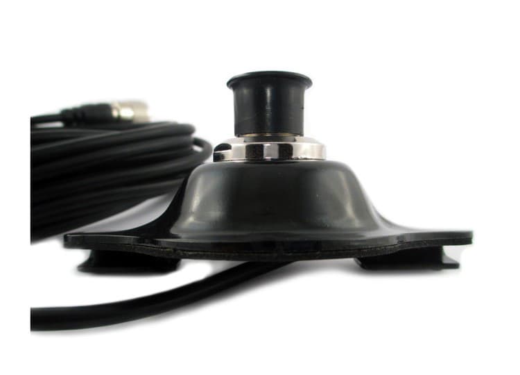 Jetfon BPC estetyczny uchwyt klapowy główka PL, kabel 4,20m, wtyk antenowy, osłona gniazda - do anten CB KF VHF UHF