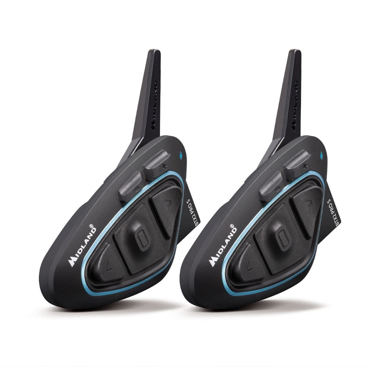 Midland BTX2 PRO S LR TWIN 2x Interkom z radiem FM + słuchawki i mikrofon - łączność motocyklowa do 1600m