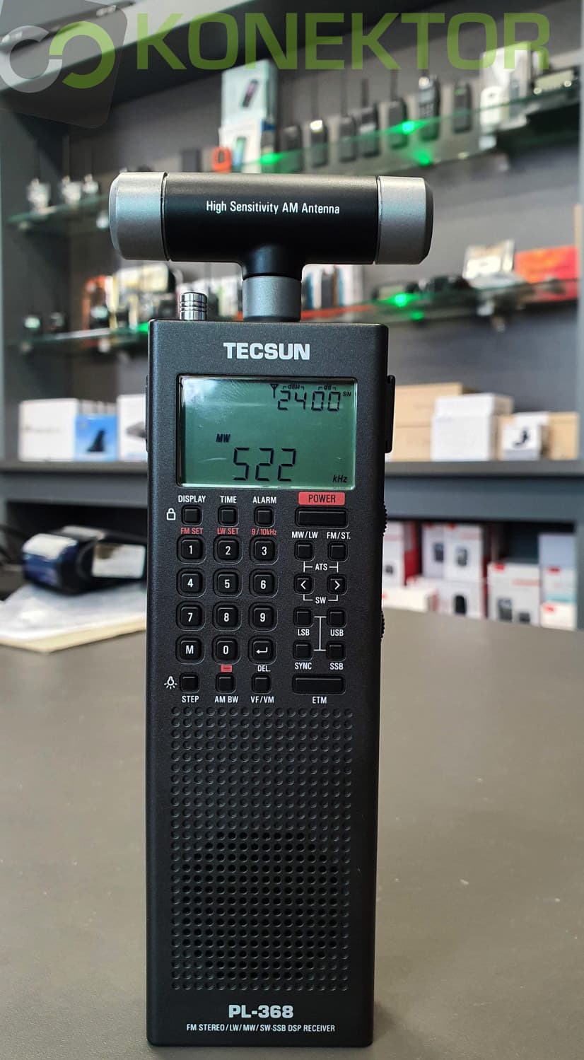 TECSUN PL-368 DSP kompaktowy odbiornik globalny (przenośny) FM Stereo/MW/LW/SW, odsłuch CB/KF (następca Tecsun PL-365), polska instrukcja