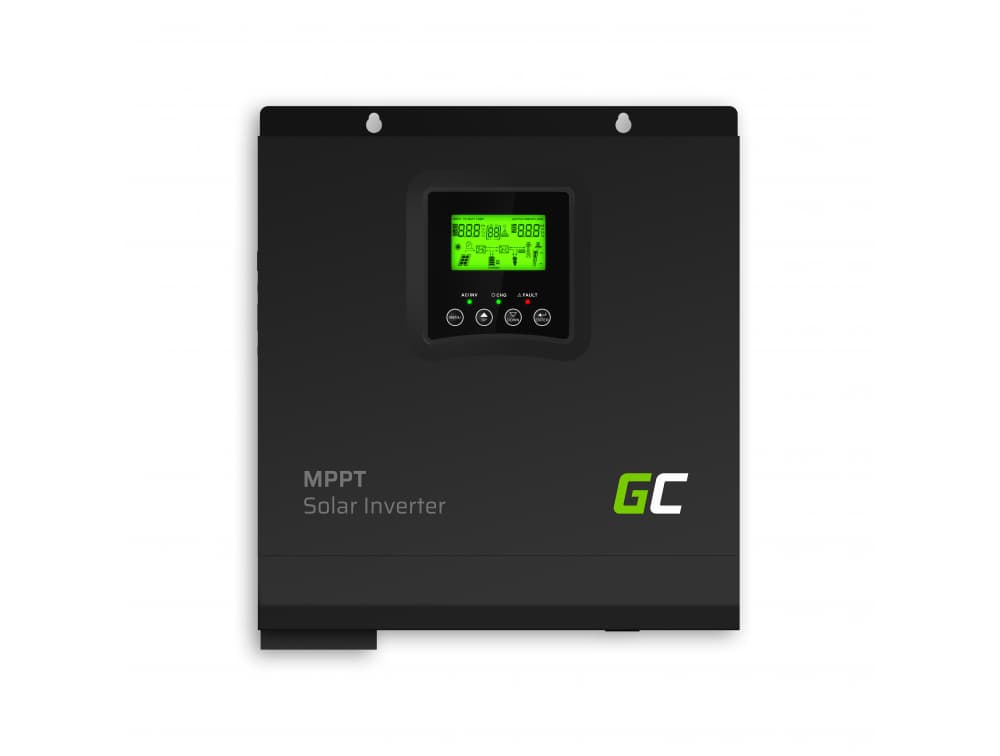 Przetwornica solarna 3000W Green Cell falownik z kontrolerem MPPT 60A / 24VDC / 230VAC CZYSTY SINUS - PV18-3024 VPM