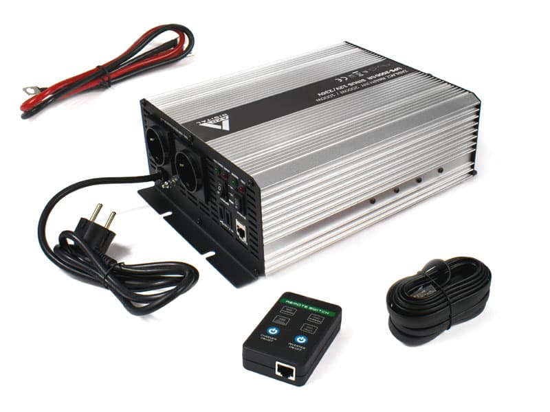 ZASILACZ AWARYJNY (UPS + AVR + PROSTOWNIK) 12V AZO UPS-2000SR Sinus 2000W/1000W 12V/230V