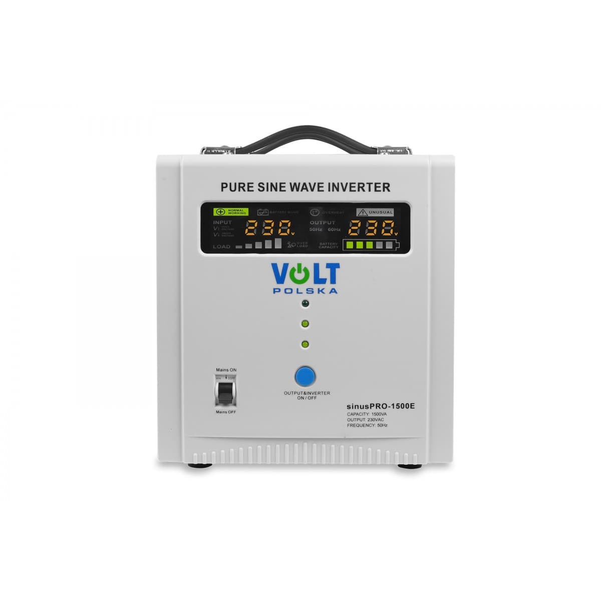 Przetwornica sinusoidalna AVR UPS VOLT SINUS PRO 1500 E (1000/1500W) 12/230V
