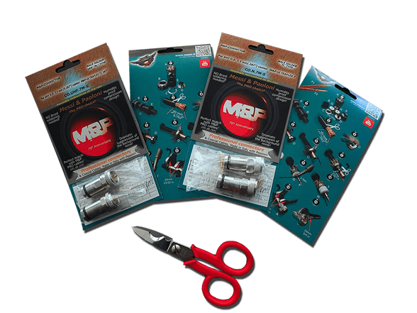 2x wtyk N skręcany Messi & Paoloni na kabel 10mm np. UltraFlex 10, HyperFlex 10, RF-10, RG-213, H-1000, Airborne 10 (komplet 2szt.)