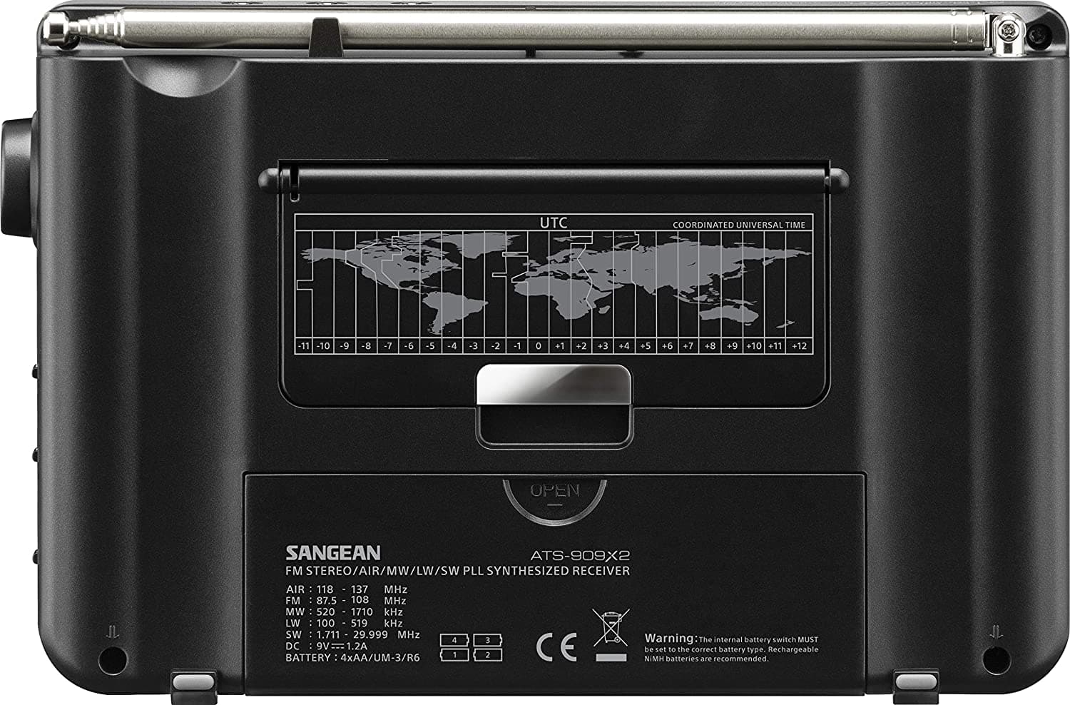 Sangean ATS-909X2 odbiornik globalny z SSB FM Stereo/AM MW/LW/SW odsłuch KF CB