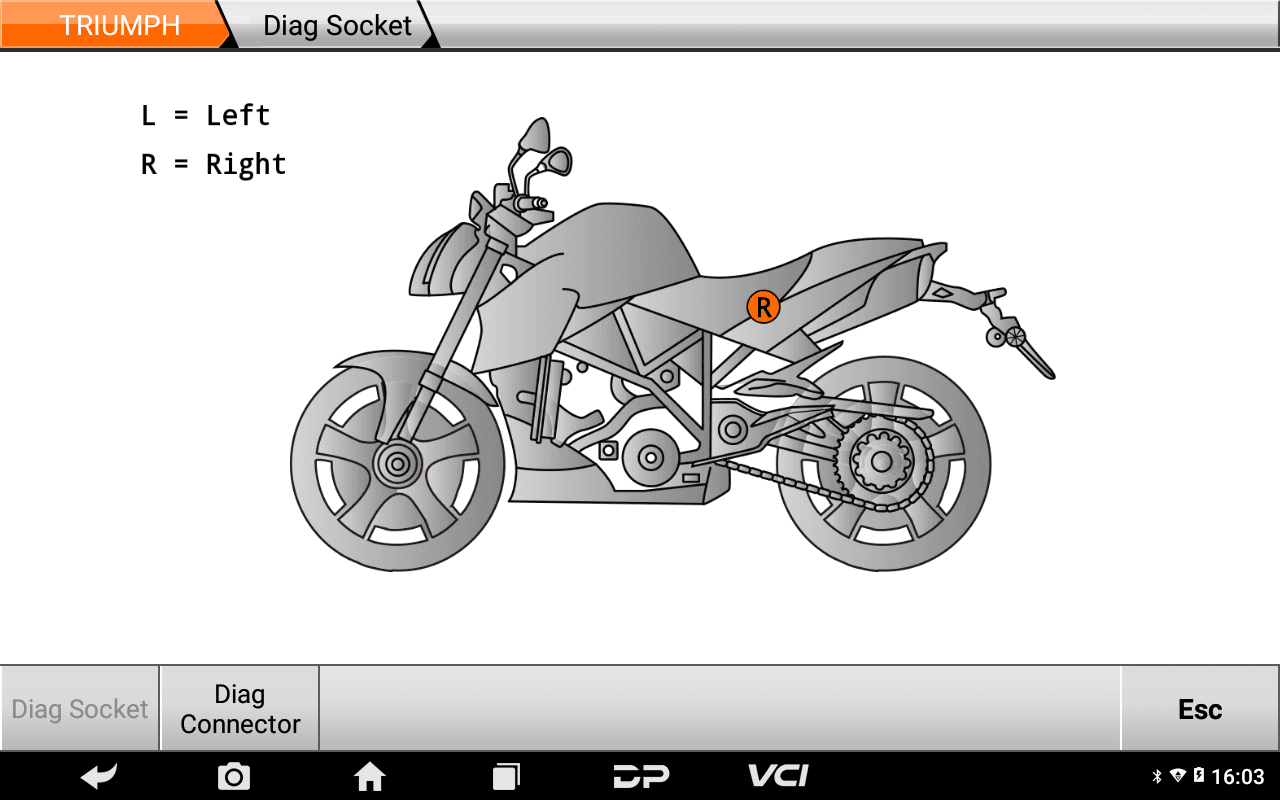 OBDSTAR iSCAN TRIUMPH warsztatowy interfejs diagnostyczny do motocykli TRIUMPH