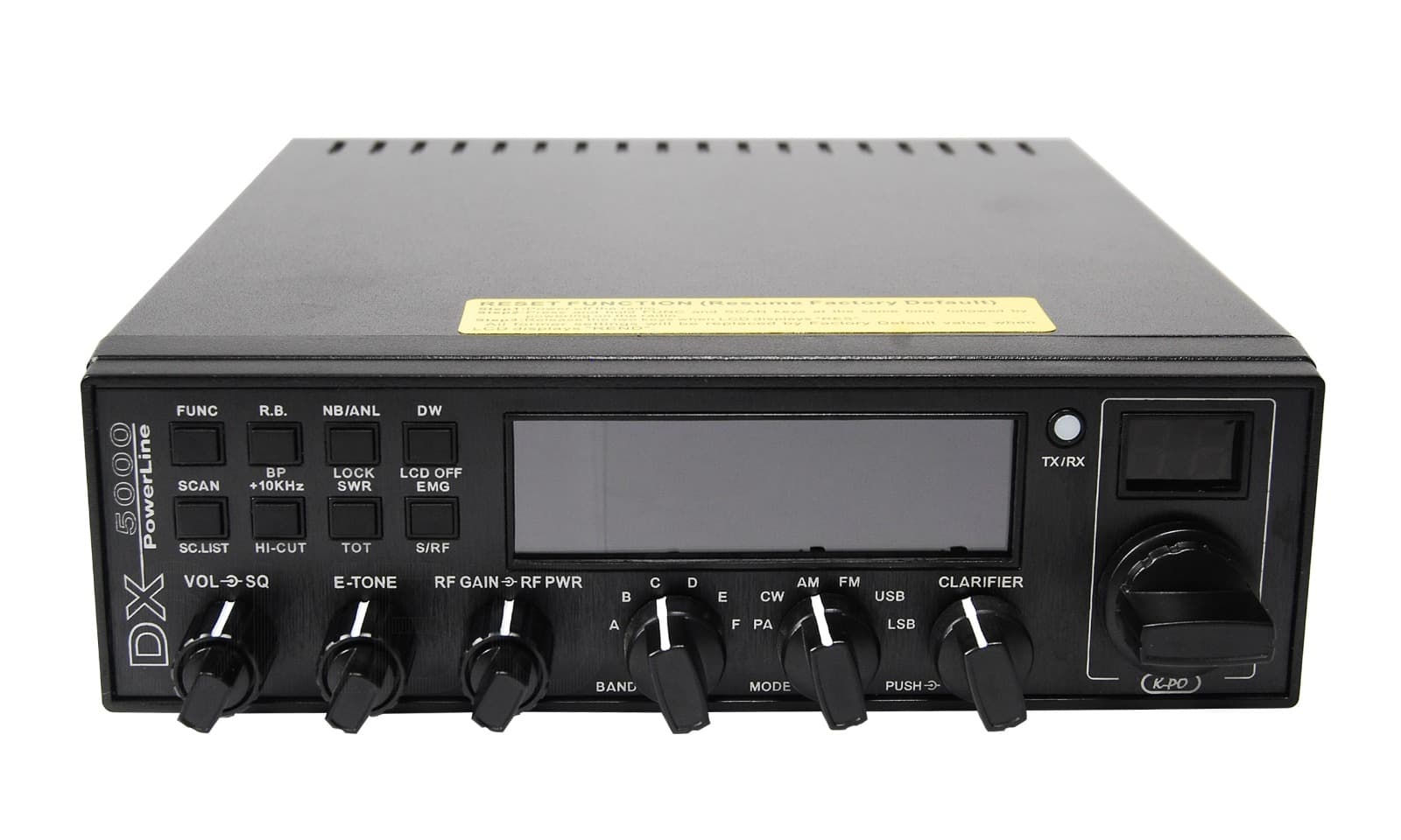 K-PO DX-5000 PLUS radiotelefon 10m 25-30MHz AM/FM/SSB 40W, NRC, CTCSS/DCS (najnowsza wersja)
