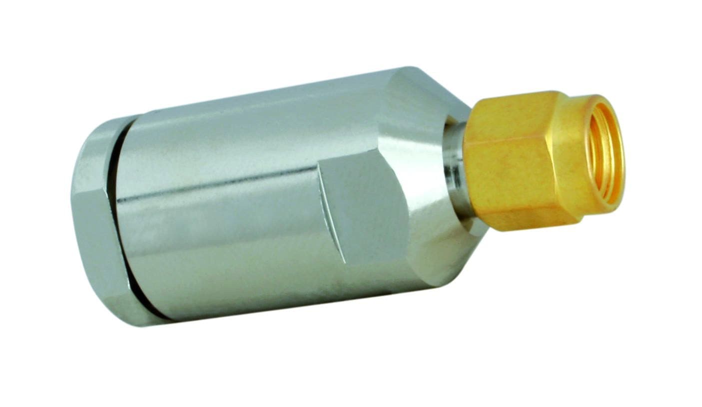 Wtyk RP-SMA PTFE/GOLD skręcany na przewód 7mm RF-7 Aircell-7 UltraFlex7 (złącze SMA-RP męskie) - pasuje do hotspot Helium, routery LTE
