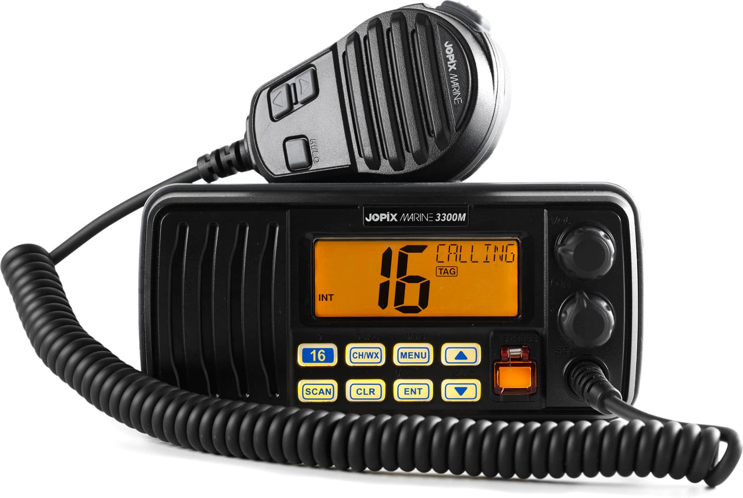 Jopix Marine 3300M DSC stacjonarny radiotelefon morski VHF wodoodporny IP67, DSC, moc 25W