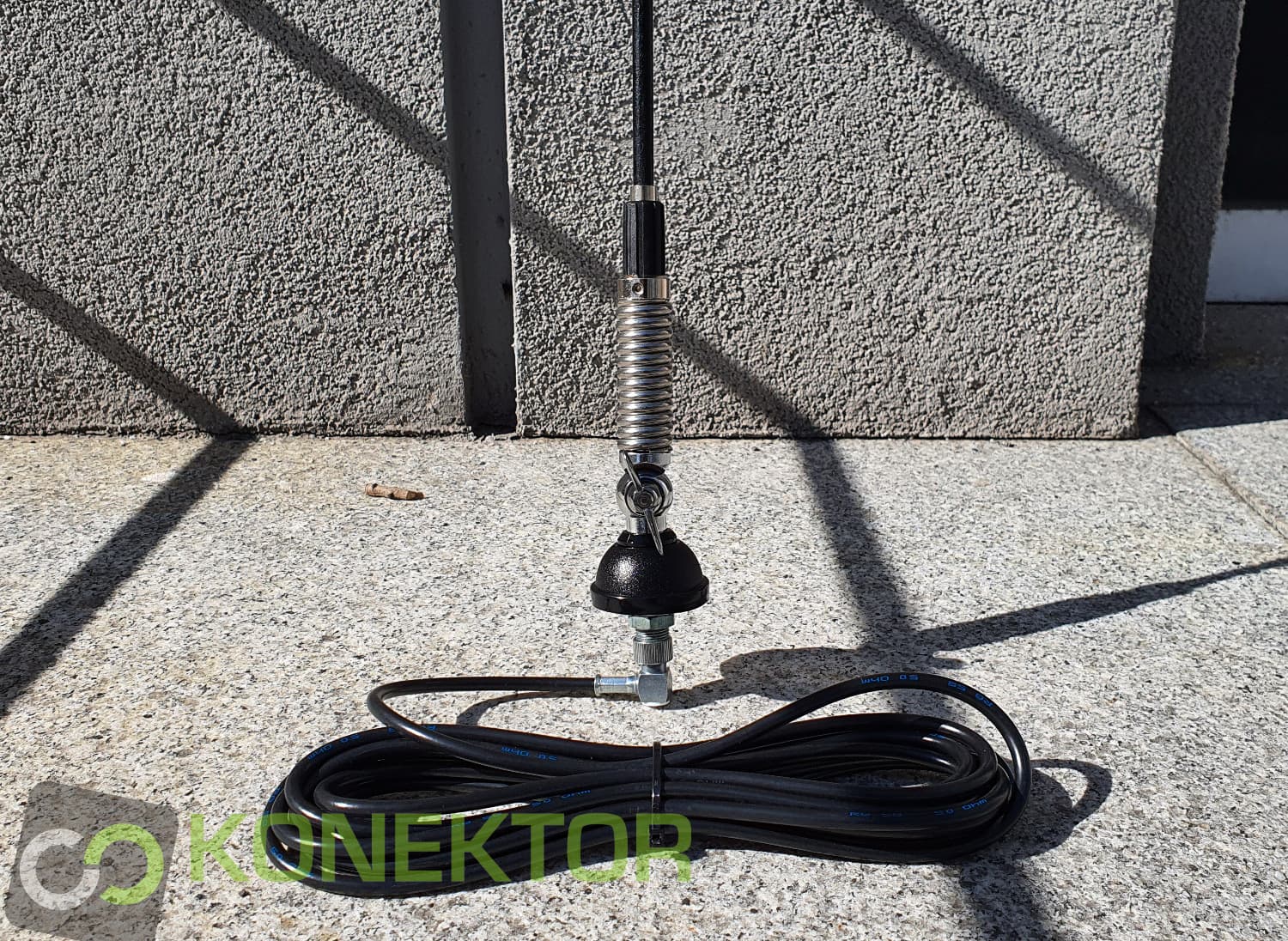 SIRIO CB-27 SPECIAL Antena CB helikalna montażowa (do montażu) 185cm kabel 4m - najlepsza antena CB na "motylek"