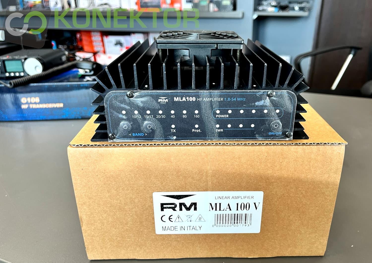 RM MLA 100 V wzmacniacz mocy HF/6m do radiostacji QRP 1-10W 1,8-54MHz 100W - wersja V z chłodzeniem
