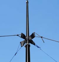 Zestaw: maszt tyczka 12m HD Spiderbeam + obejmy + uchwyt do odciągów