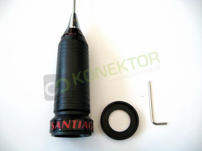 SUPER SANTIAGO 300 krótka antena CB montażowa 48cm złącze PL kabel 4,5m (krótsza wersja Santiago 600 / 1200)