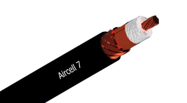 Kabel SSB Aircell 7 przewód niskostratny koncentryczny 50 Ohm do 6 GHz (średnica zewnętrzna 7mm, Made in Germany)