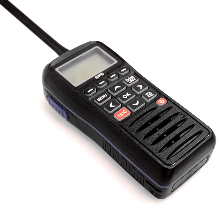 Recent RS-38M ręczny radiotelefon morski VHF IPX7, pływający, GPS, DSC, MOB, moc 5W