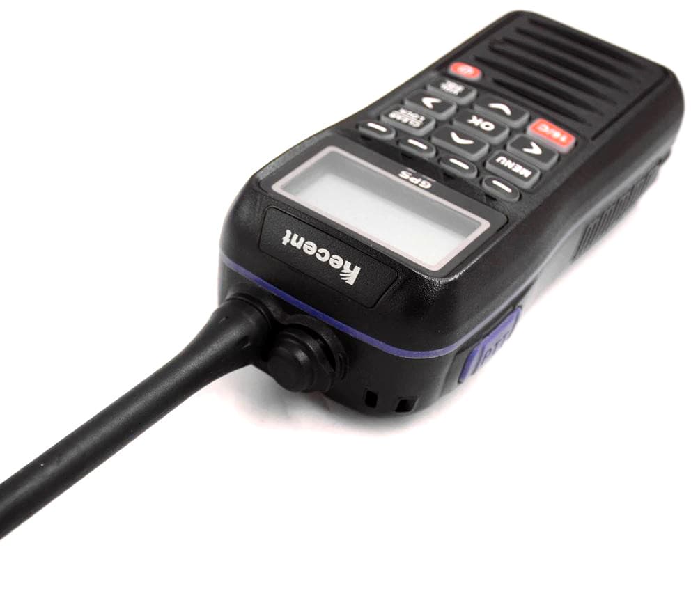 Recent RS-38M ręczny radiotelefon morski VHF IPX7, pływający, GPS, DSC, MOB, moc 5W