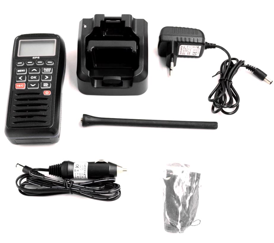 Recent RS-38M ręczny radiotelefon morski VHF IPX7, pływający, GPS, DSC, MOB, moc 5W