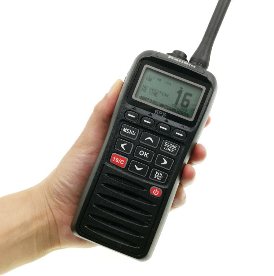 Recent RS-38M ręczny radiotelefon morski VHF IPX7, pływający, GPS, DSC, MOB, moc 5W