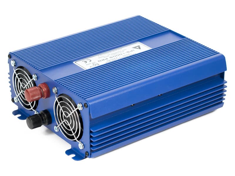 AZO IPS-1000-S PRO 12/230V ECO MODE SINUS PRZETWORNICA NAPIĘCIA 1000W z wyświetlaczem i pilotem np. POMPY LODÓWKI - 5 lat gwarancji, produkcja polska