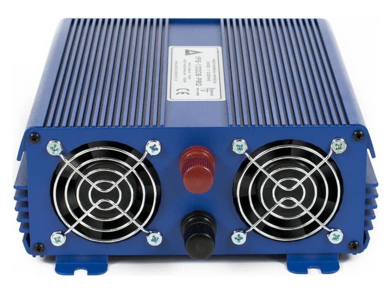 AZO IPS-1000-S PRO 12/230V ECO MODE SINUS PRZETWORNICA NAPIĘCIA 1000W z wyświetlaczem i pilotem np. POMPY LODÓWKI - 5 lat gwarancji, produkcja polska
