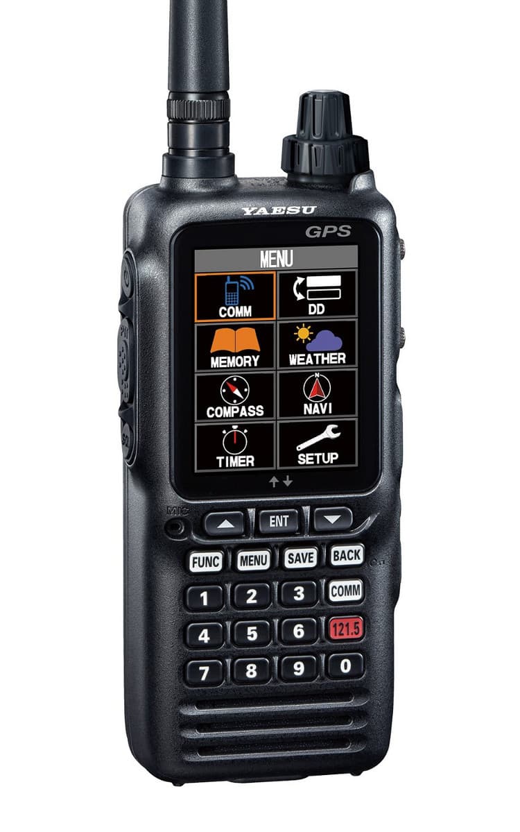 YAESU FTA-850L radiotelefon lotniczy ręczny 6W, GPS, VOR, ILS, NOAA, IPX5, bluetooth, kolorowy wyświetlacz, 3 lata gwarancji, Made in Japan