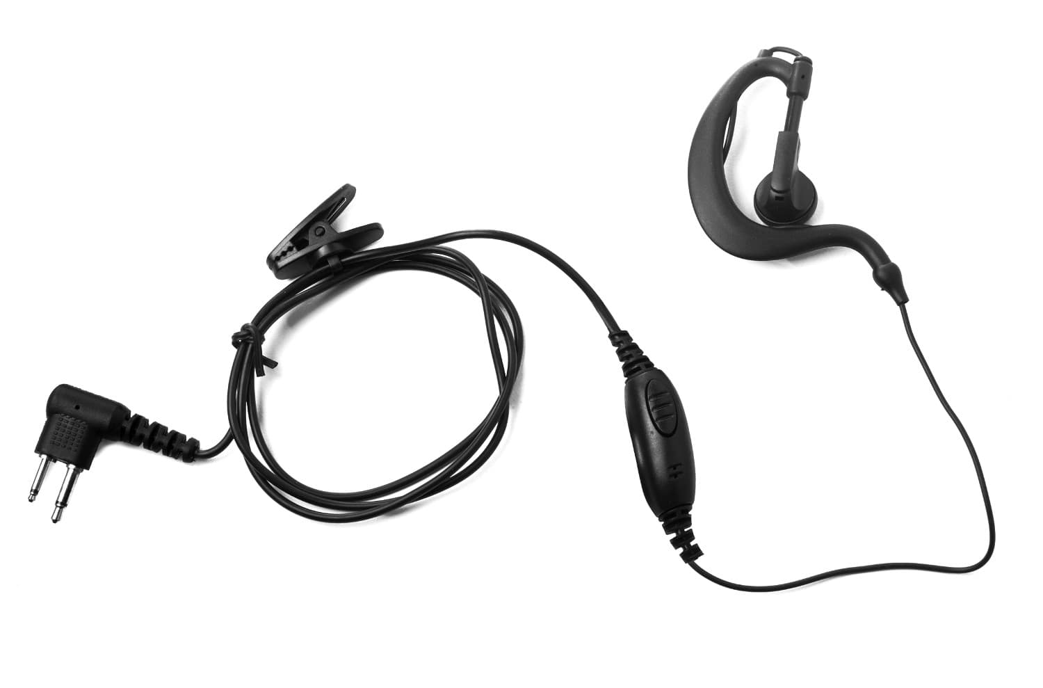 Jetfon MA-1703 mikrofonosłuchawka z zausznikiem, wtyk 2-pin Motorola / HYT / Yaesu FT-4X, FT-65
