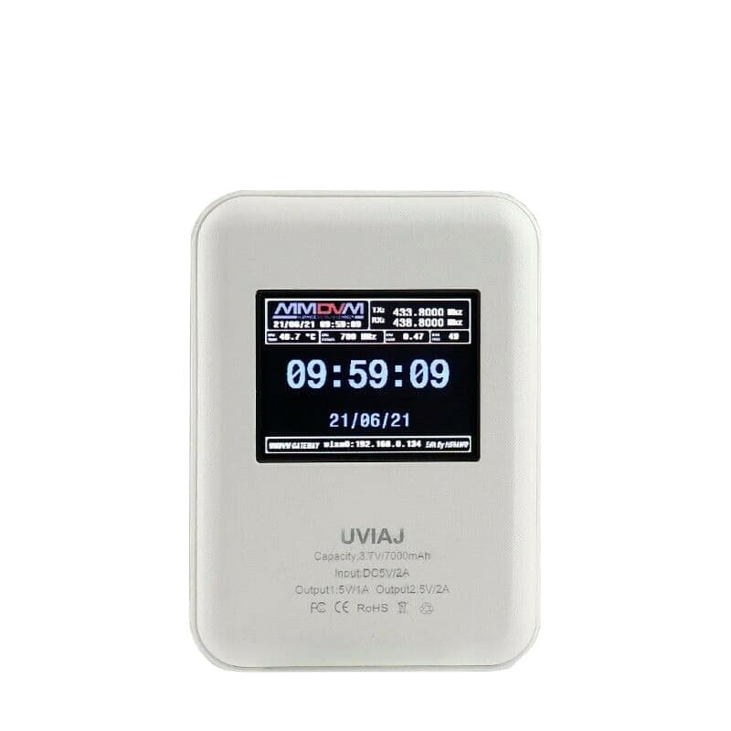 MMDVM UVIAJ HotSpot dla DMR D-STAR FUSION P25 NXDN - duplex, Wi-Fi, powerbank 7000mAh