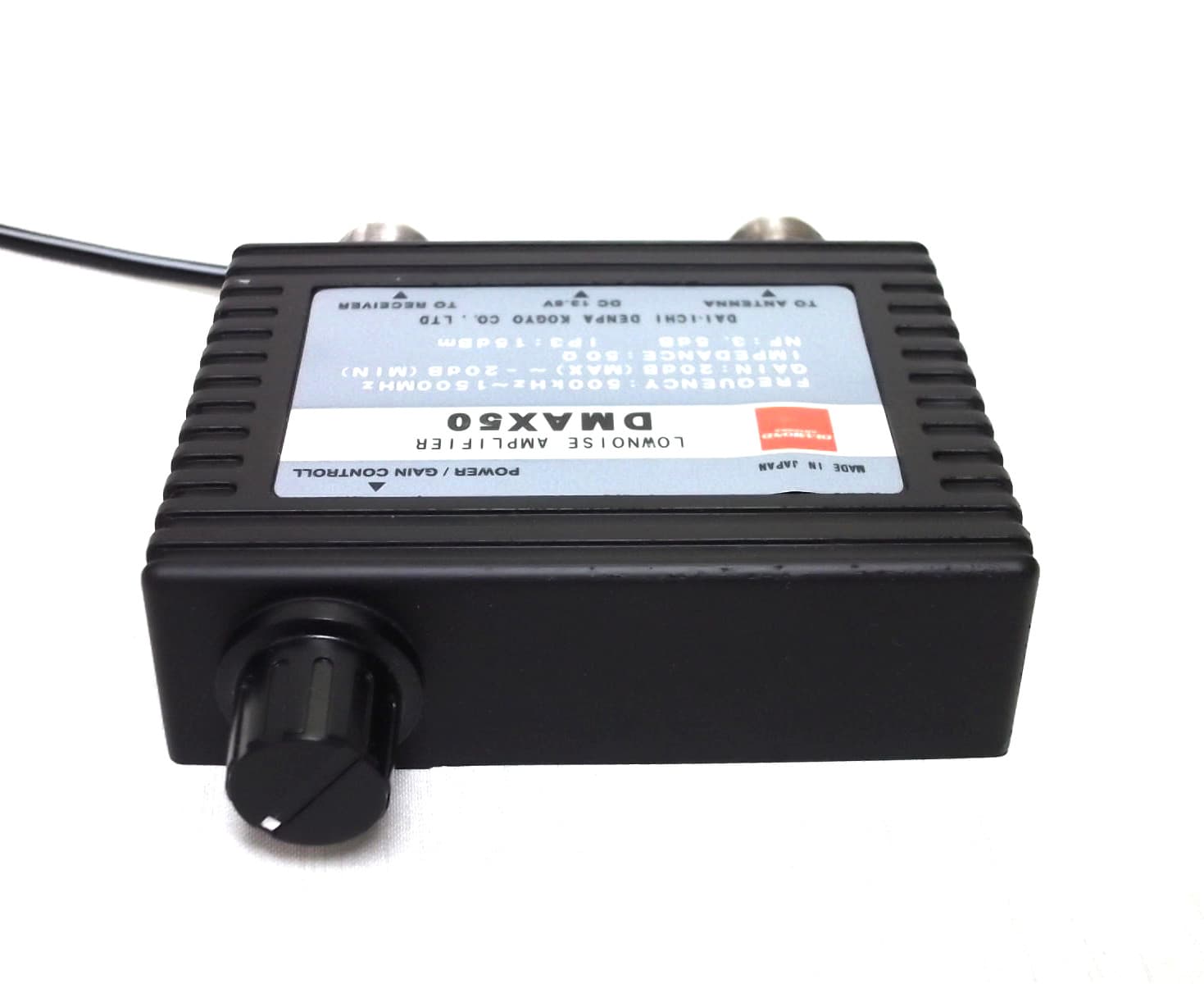 DIAMOND DMAX50 przedwzmacniacz do skanera, odbiornika SDR -20/+20dB 0.5-1500MHz (niskoszumny wzmacniacz odbioru)