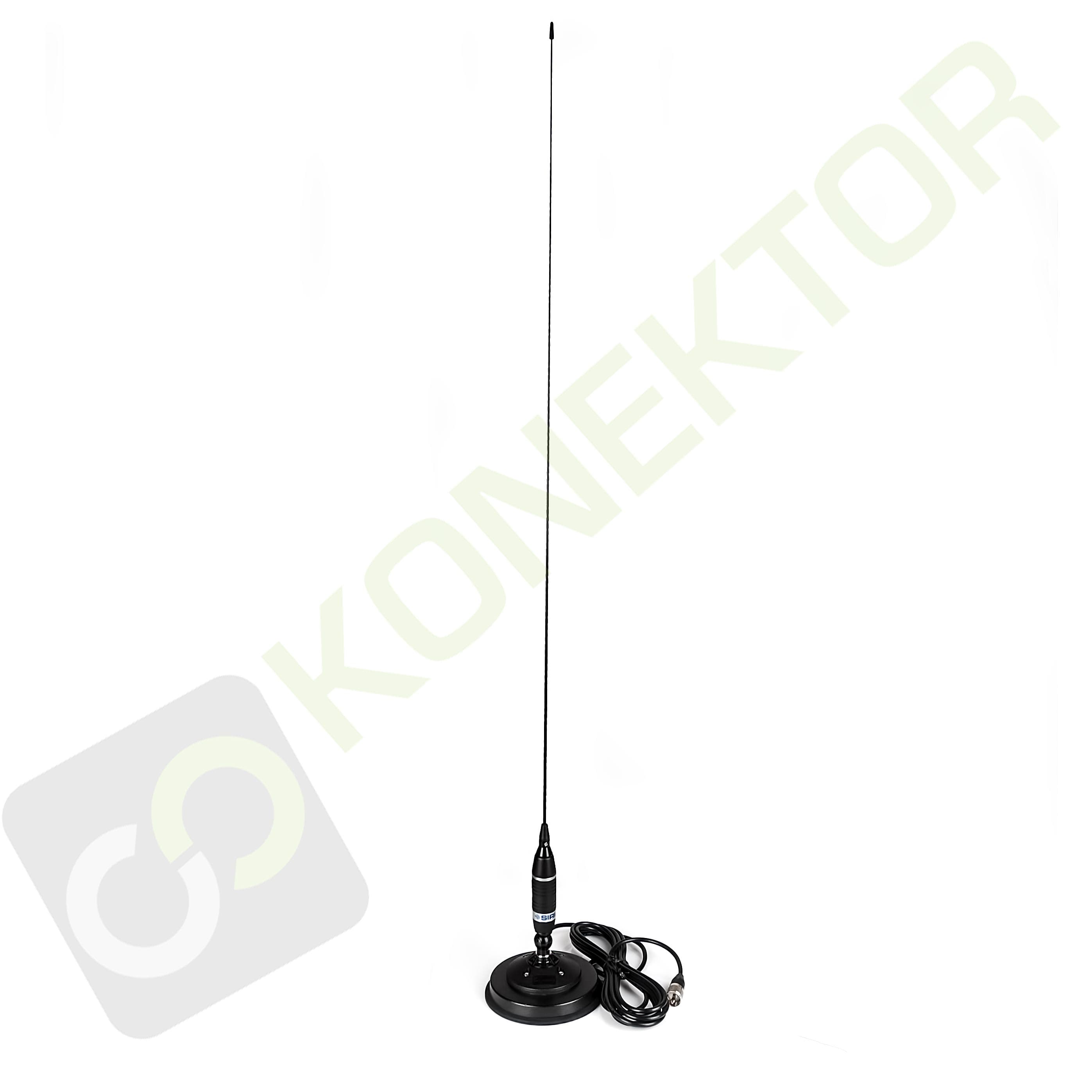 AnyTone Apollo I Road Blues V2.5 + Sirio Omega 27 MAG 125 antena CB 95cm zestaw - CB radio do dyskretnego montażu