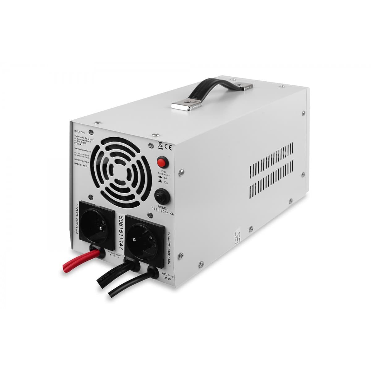 Zasilacz awaryjny sinusoidalny VOLT SINUS PRO 1000 E stojący (700/1000W) 12/230V (stała faza do kotła CO)