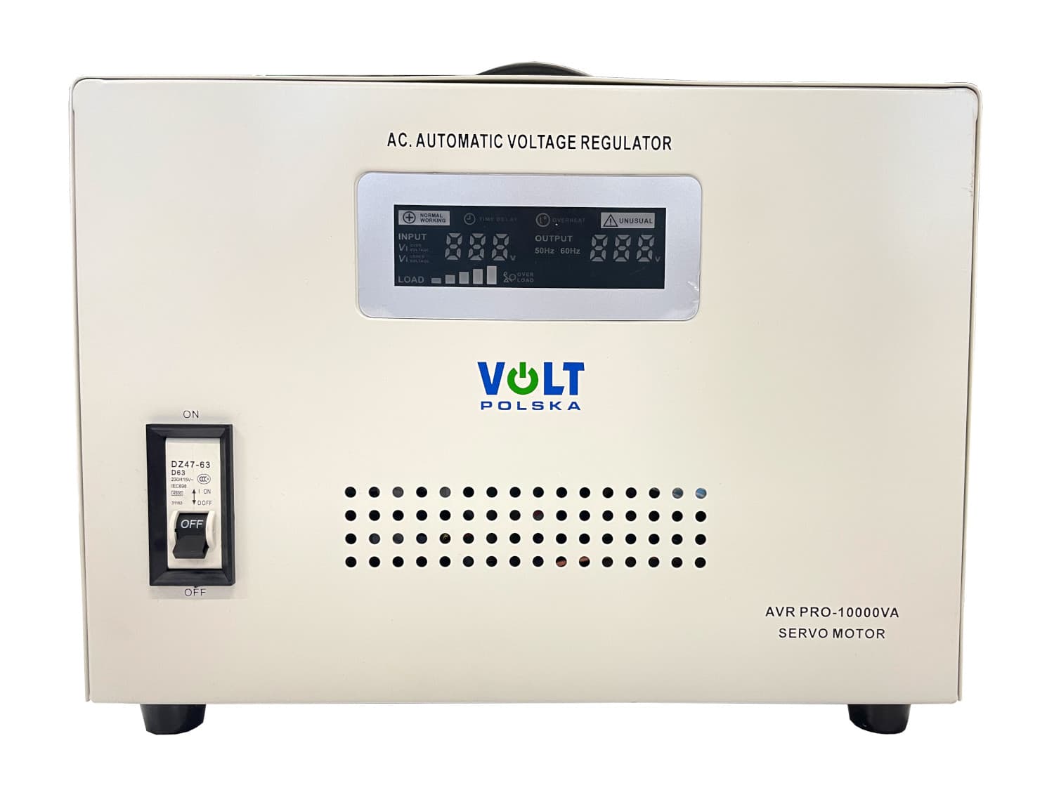 VOLT AVR PRO 10000 3% SERVO automatyczny stabilizator napięcia 220 AVC 10000W (10kW)
