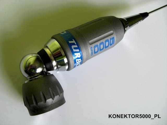 SIRIO TURBO 5000 wersja z kablem 7m RG58 SATEC Antena CB montażowa 196cm (szybkie pochylanie)