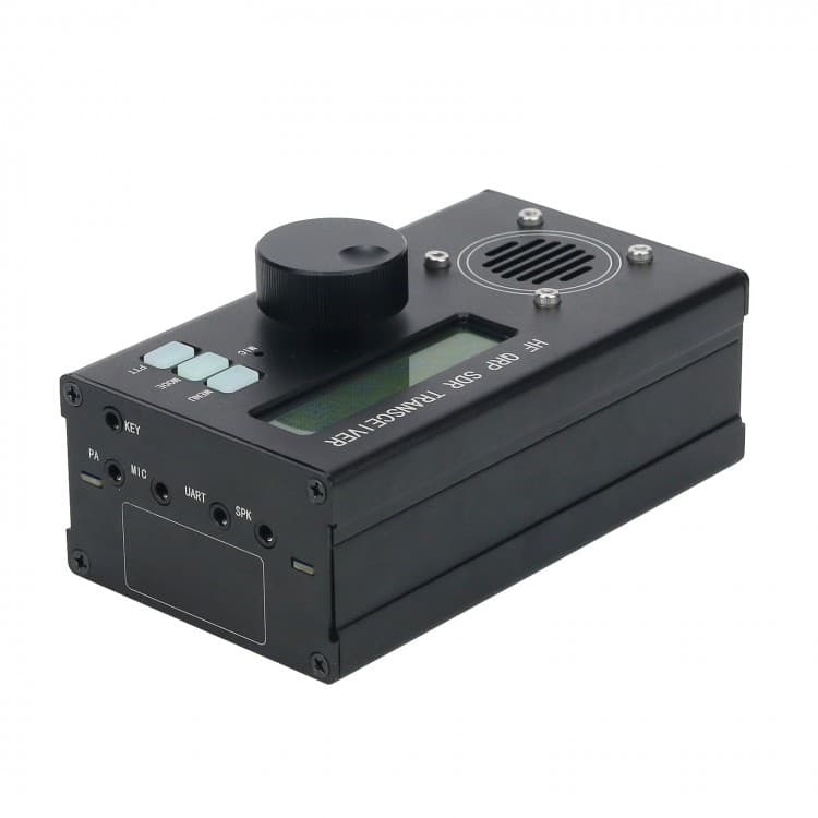 uSDR miniaturowy radiotelefon amatorski HF SDR pasma 160-6m 5W, akumulator (czarna obudowa)